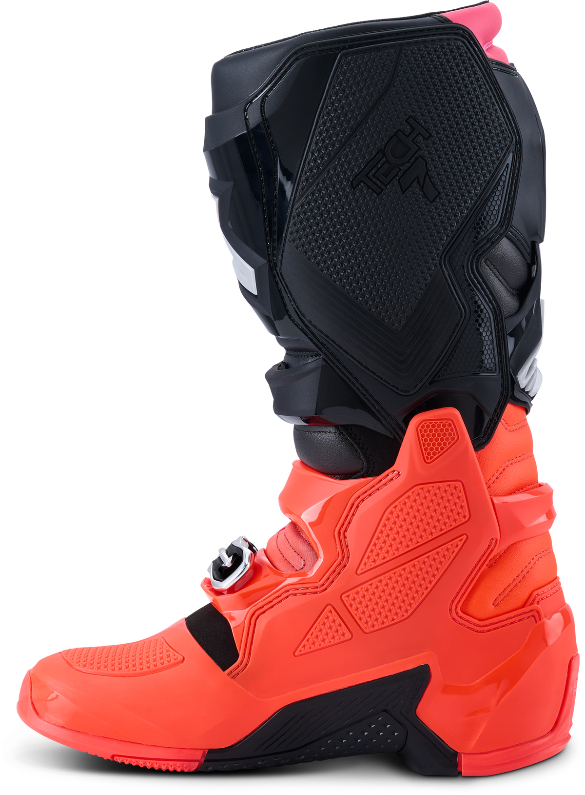 Alpinestars Tech 7 Offroad Boots in Black/Red Fluo/Pink Fluo, US Size 11