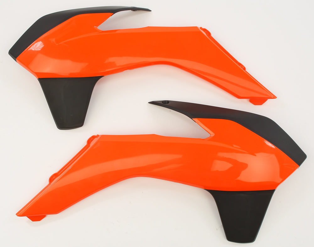 Acerbis Radiator Shroud Orange/Black for KTM Offroad Models