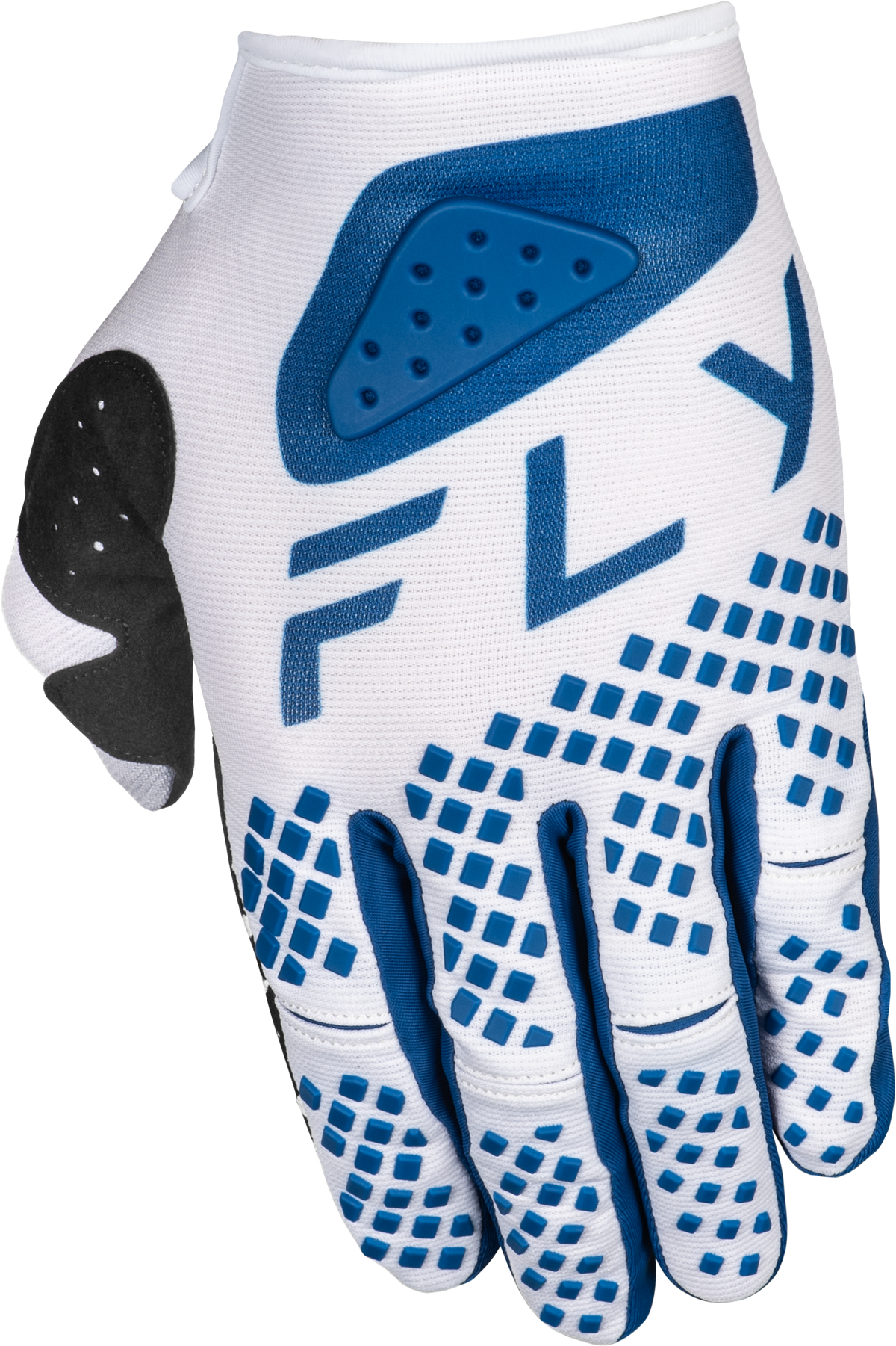 Fly Racing Kinetic Center Offroad MX Gloves White/Navy X-Small