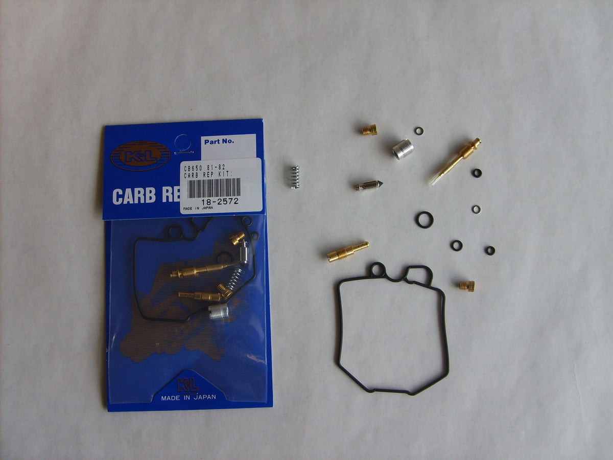 K&L Carburetor Repair Kit for Honda CB650 (1981-1982) – Includes Gasket, Float Valve, & O-Rings