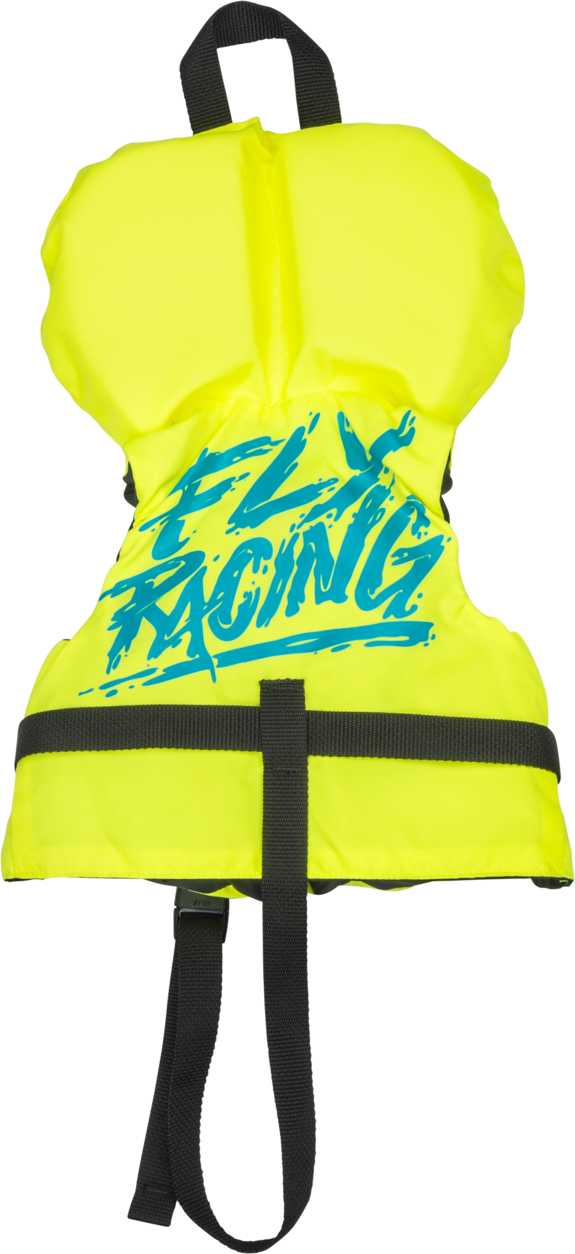 Fly Racing Infant Flotation Vest Hi-Vis Yellow and Teal - Coast Guard Approved Life Vest for Watercraft Safety