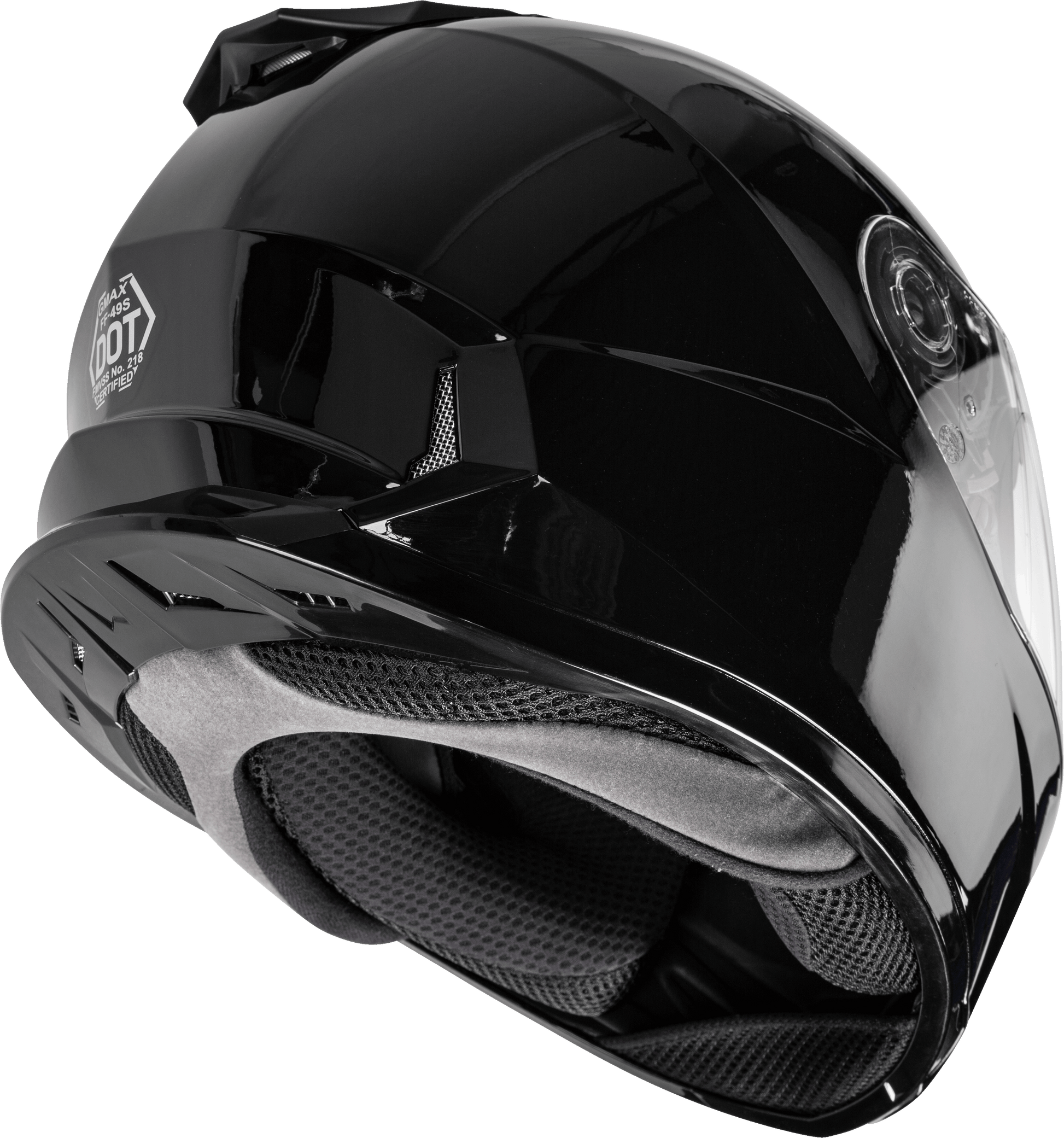 GMAX FF-49S Full Face Snow Helmet with Electric Shield, X-Small, Black