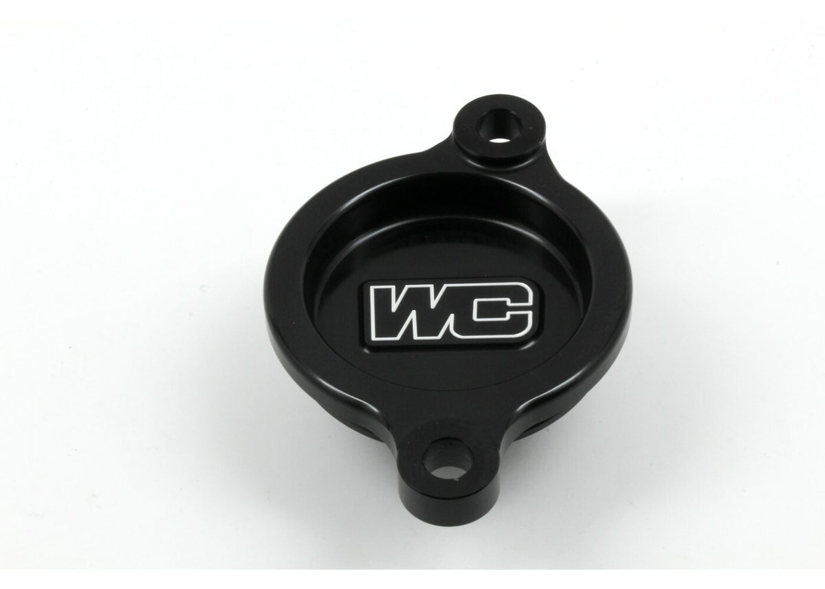 WORKS Oil Filter Cover for Honda CRF450R and CRF450RX (Part #27-026) - Black
