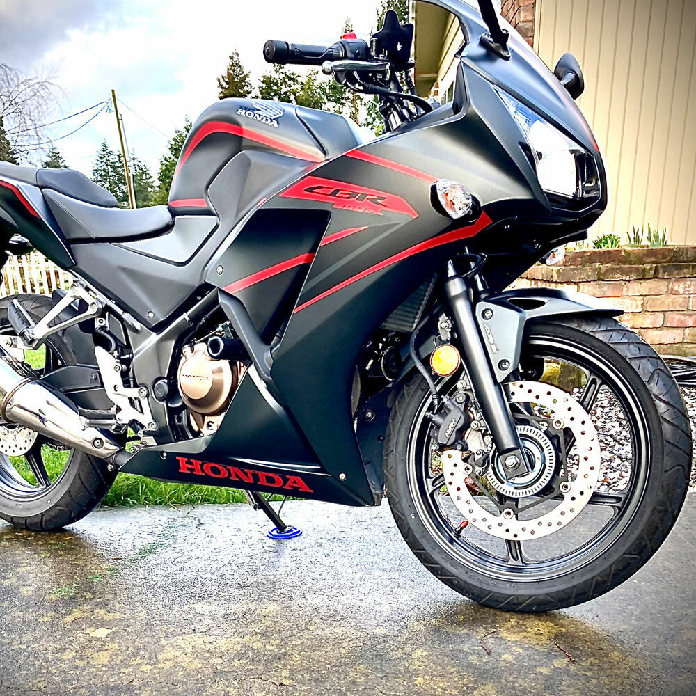 Shogun Motorsports Black Frame No Cut Sliders for Honda CBR300R - Model Year 2015-2021