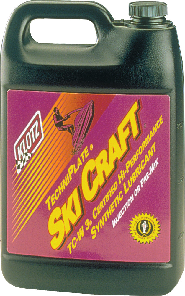 Klotz TC W3 Skicraft Techniplate Oil 1 Gallon for High-Performance 2-Cycle Watercraft Engines
