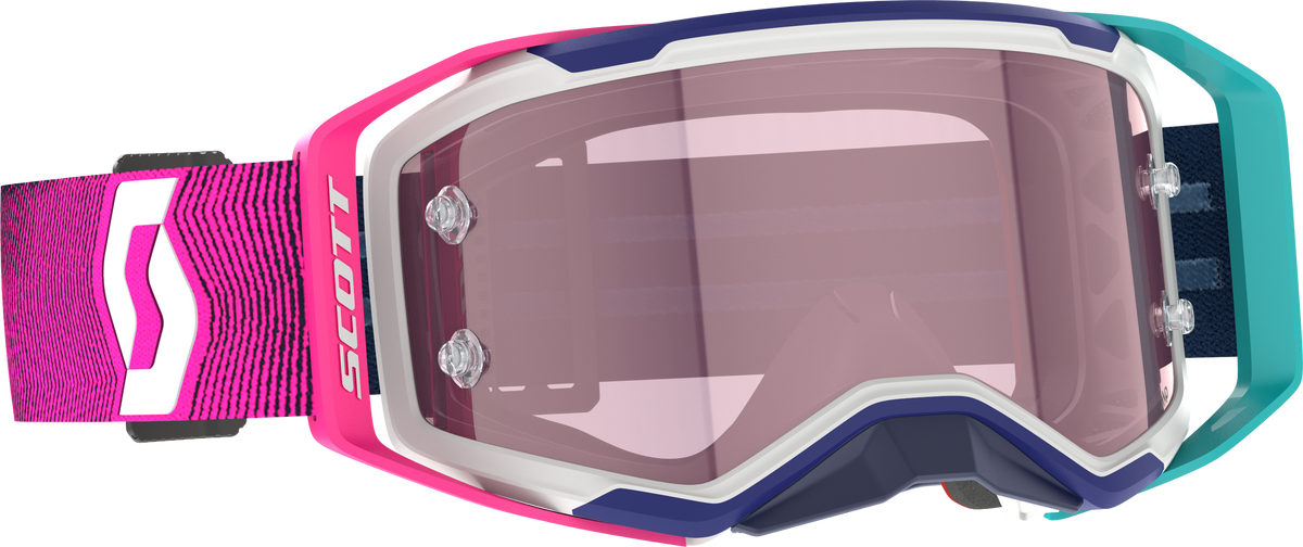 SCOTT Prospect 2.0 AMP Chrome Offroad Goggle with Rose Lens and NoFog Technology