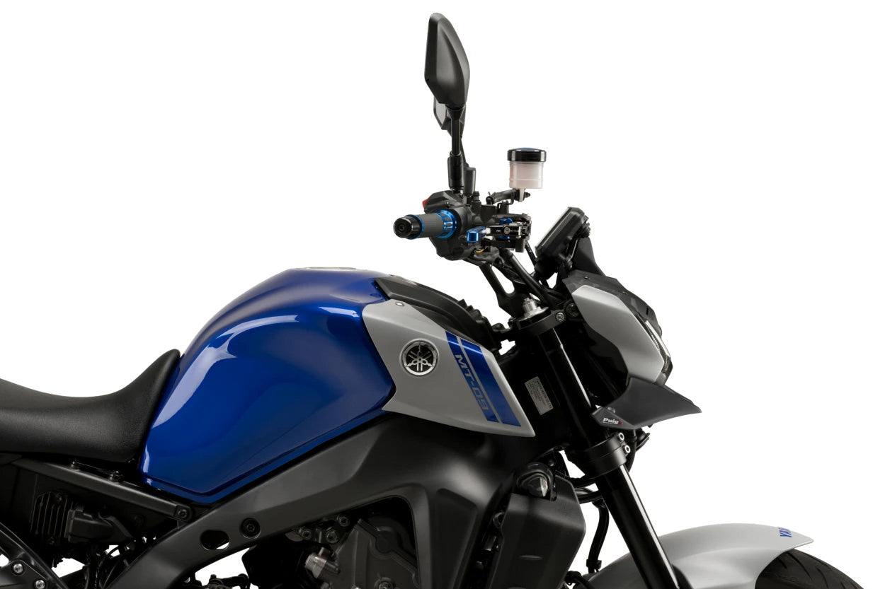 PUIG Downforce Front Spoiler for Street Motorcycles - Matte Black (Part 21133J)