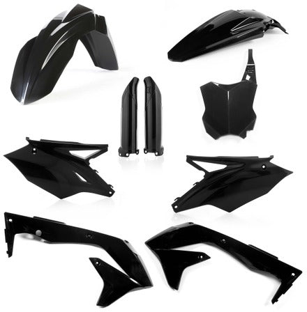 ACERBIS Full Plastic Kit for Kawasaki KX450F 2016-2017, Black - Part #2449570001