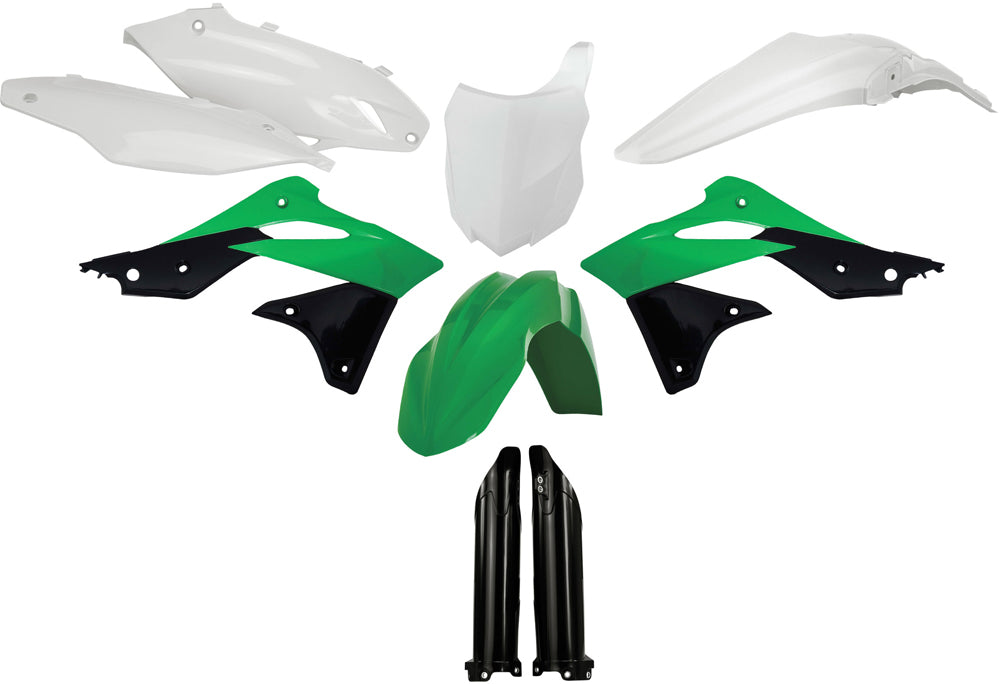 ACERBIS Full Plastic Kit for Kawasaki KX250F 2013-2016, Green/White