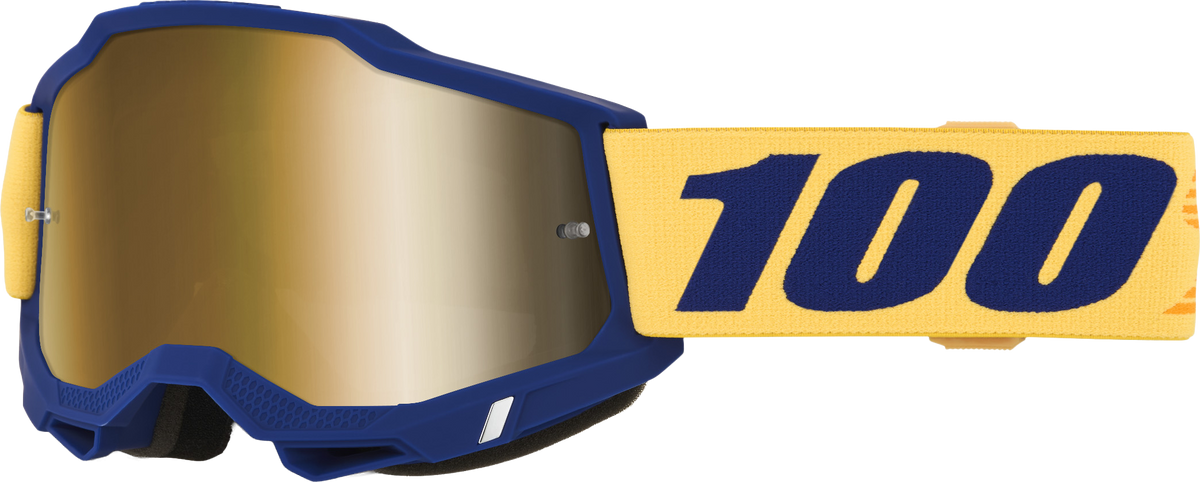 100 Percent Accuri 2 Offroad Goggles with Desoto True Gold Mirror Lens
