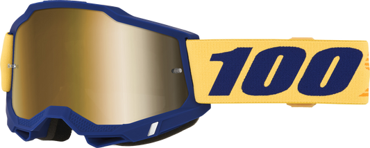100 Percent Accuri 2 Offroad Goggles with Desoto True Gold Mirror Lens