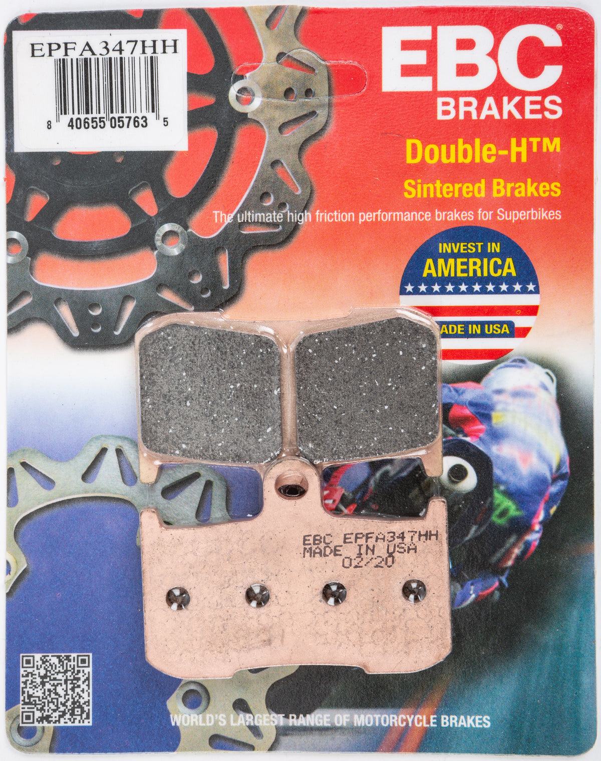 EBC Extreme Pro Brake Pads for Street and Off-Road Performance - Part Number EPFA347HH