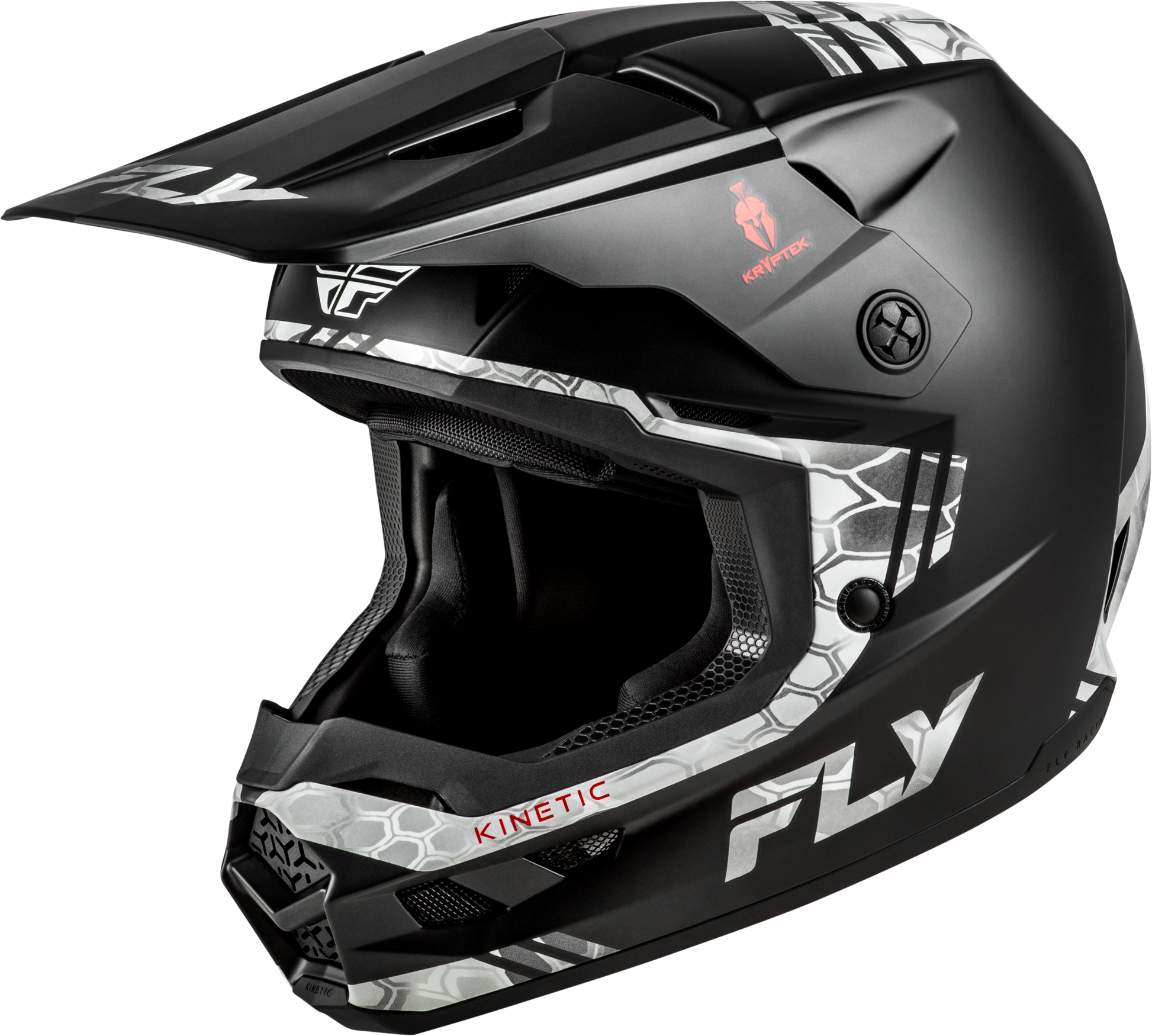 FLY Racing Kinetic Verdict Kryptek Off-Road Helmet – Medium, Black/Grey