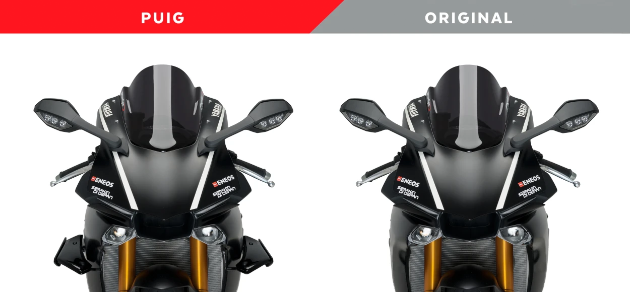 PUIG Sport Side Spoilers Black for Yamaha - Part Number 9766N