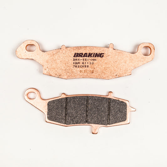 BRAKING Front Sintered Brake Pad Set for Kawasaki and Suzuki Motorcycles - Part Number 782CM55