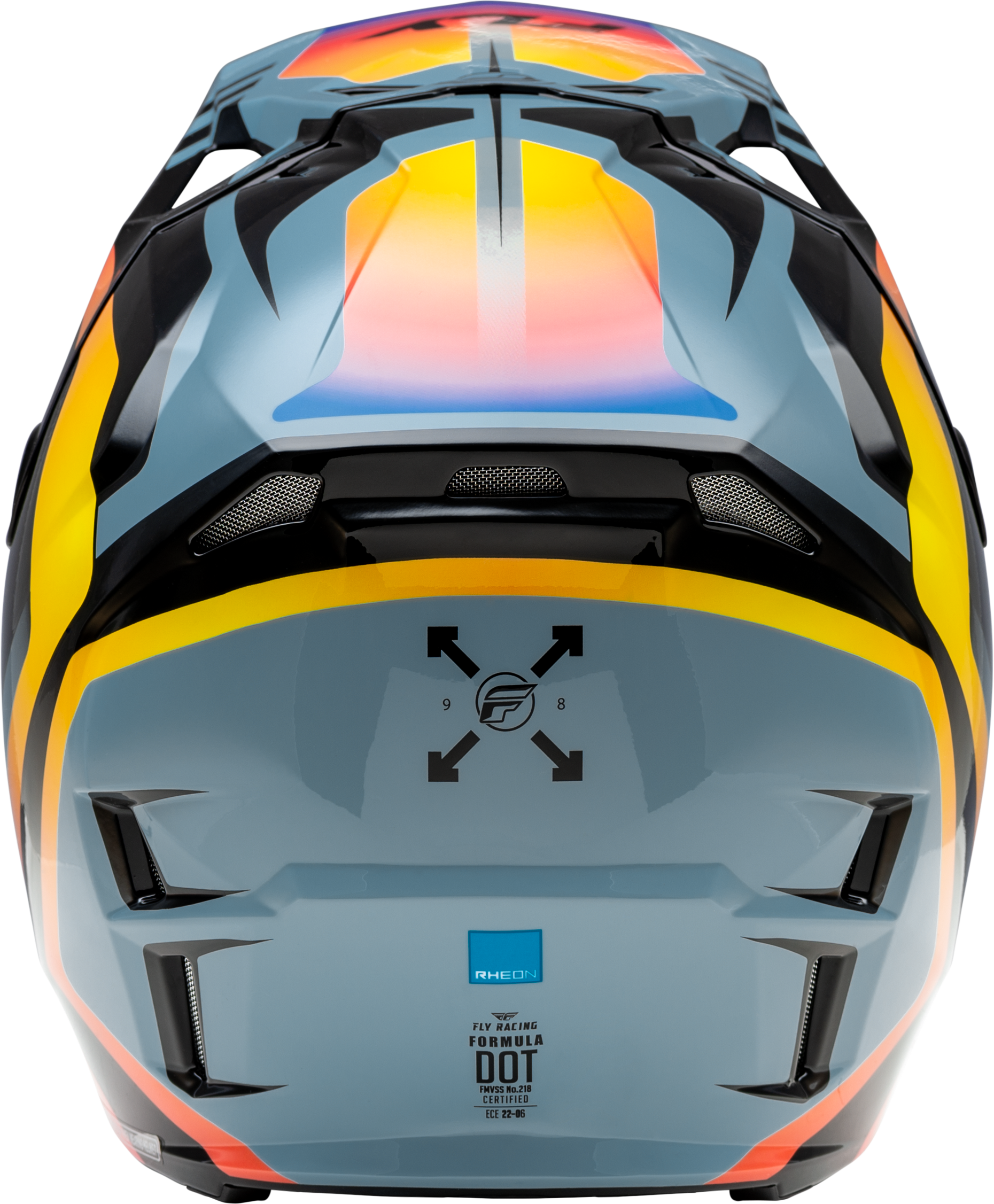 Fly Racing Formula CP Krypton Offroad Full-Face Helmet - X-Small, Grey/Black/Electric Fade