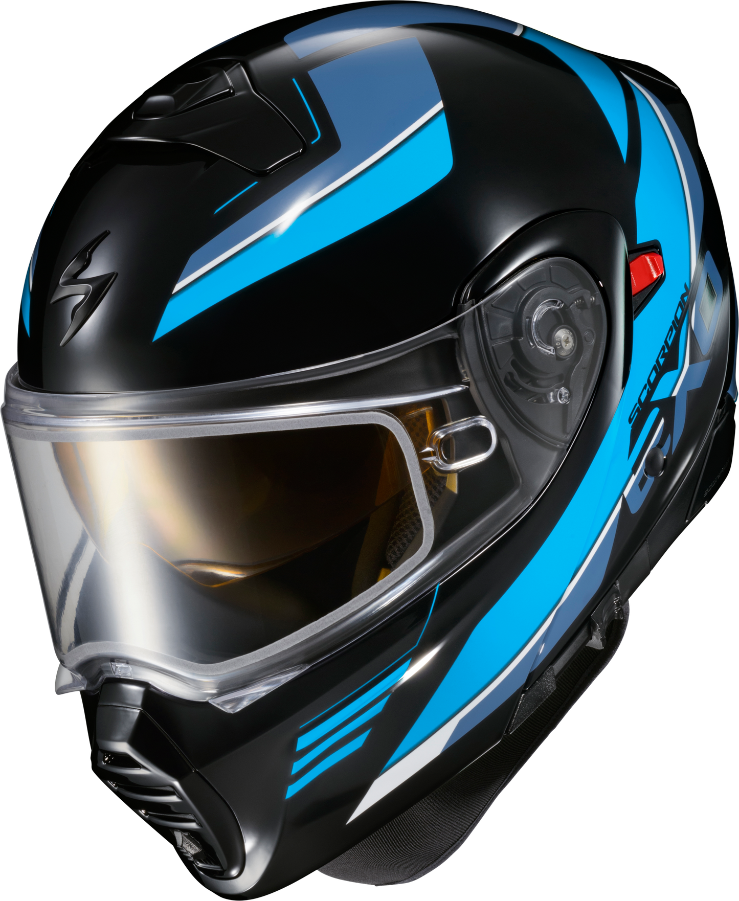 Scorpion EXO Exo GT930 Cold Weather Modular Helmet - Black and Blue, Medium