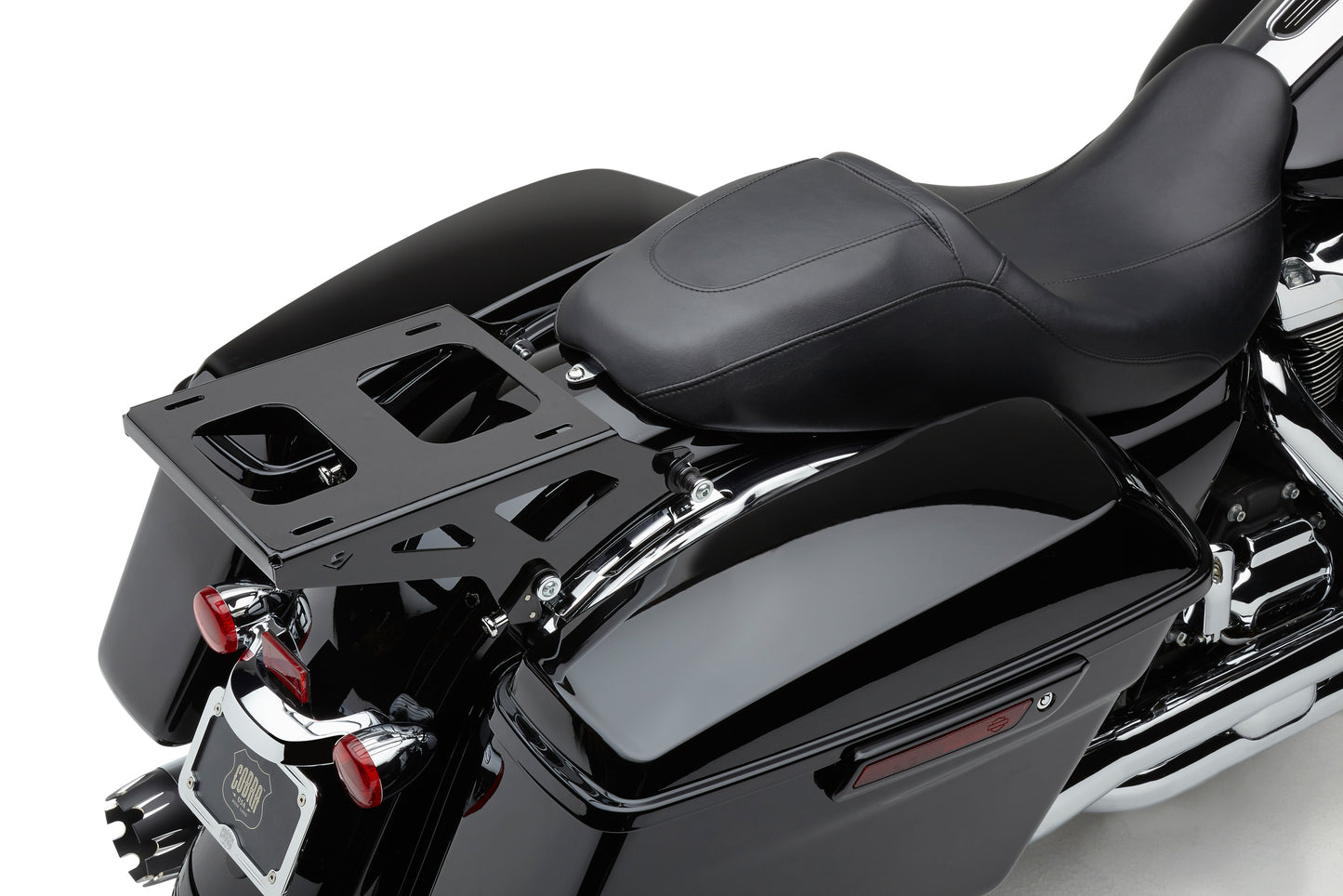 Cobra Detach 2-Up Tour Pack Mount for Harley FLH/Flt 2014-2025 – Black or Chrome