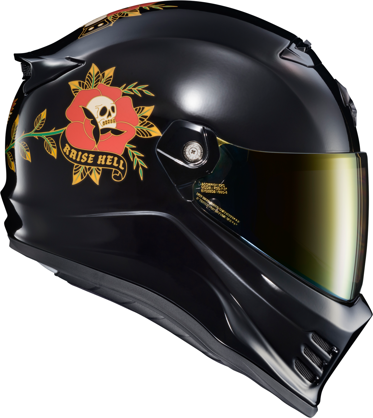 ScorpionEXO Covert FX Full Face Helmet Black 2X-Large - Street Motorcycle Helmet with Anti-Fog Shield and Bluetooth Compatibility