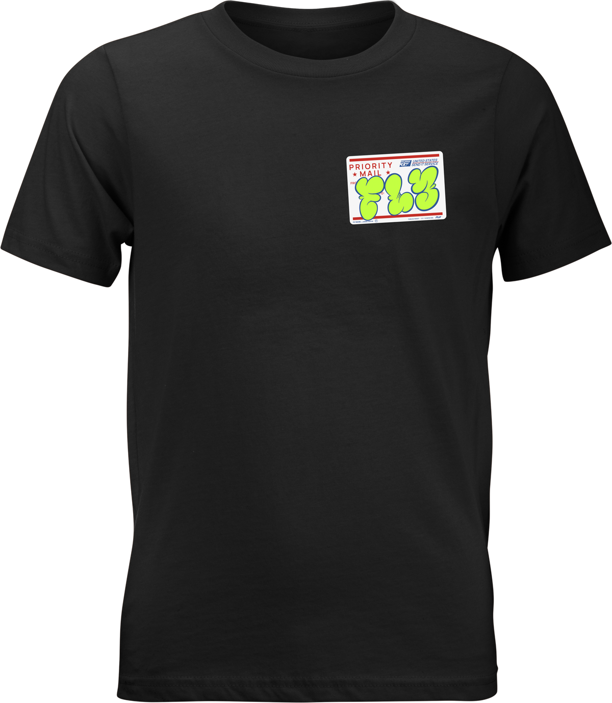 Fly Racing Youth Graffiti Tee in Black, Youth Large