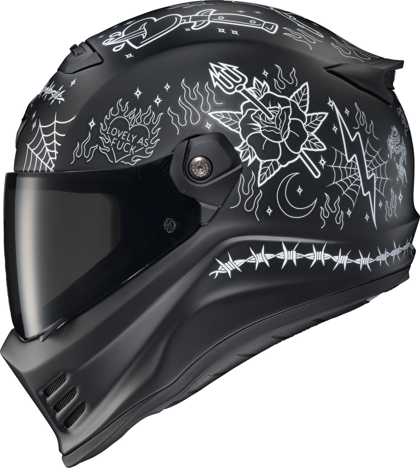 ScorpionEXO Covert FX Full Face Motorcycle Helmet in Black, Medium