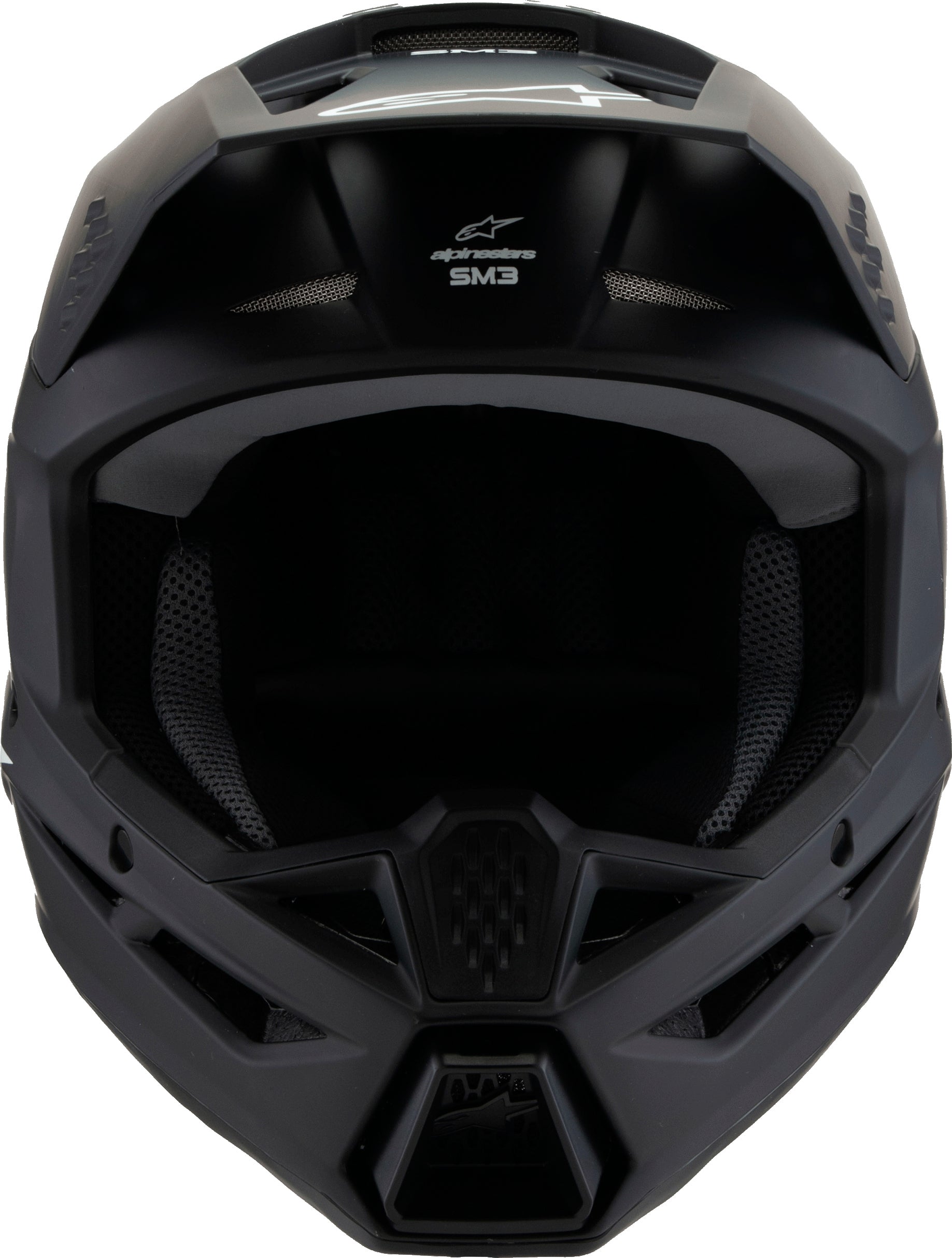 Alpinestars SM3 Youth Solid Off-Road Helmet Black Matte (Size: Youth Small)