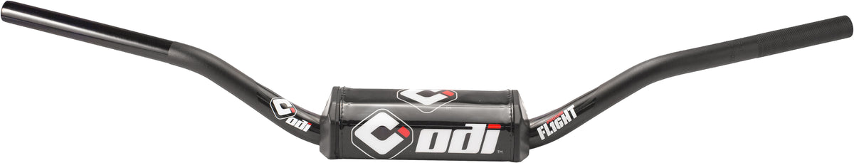 ODI Podium Flight Handlebar 1 1/8 inch Black - Offroad Aluminum Handlebars with 53mm Rise