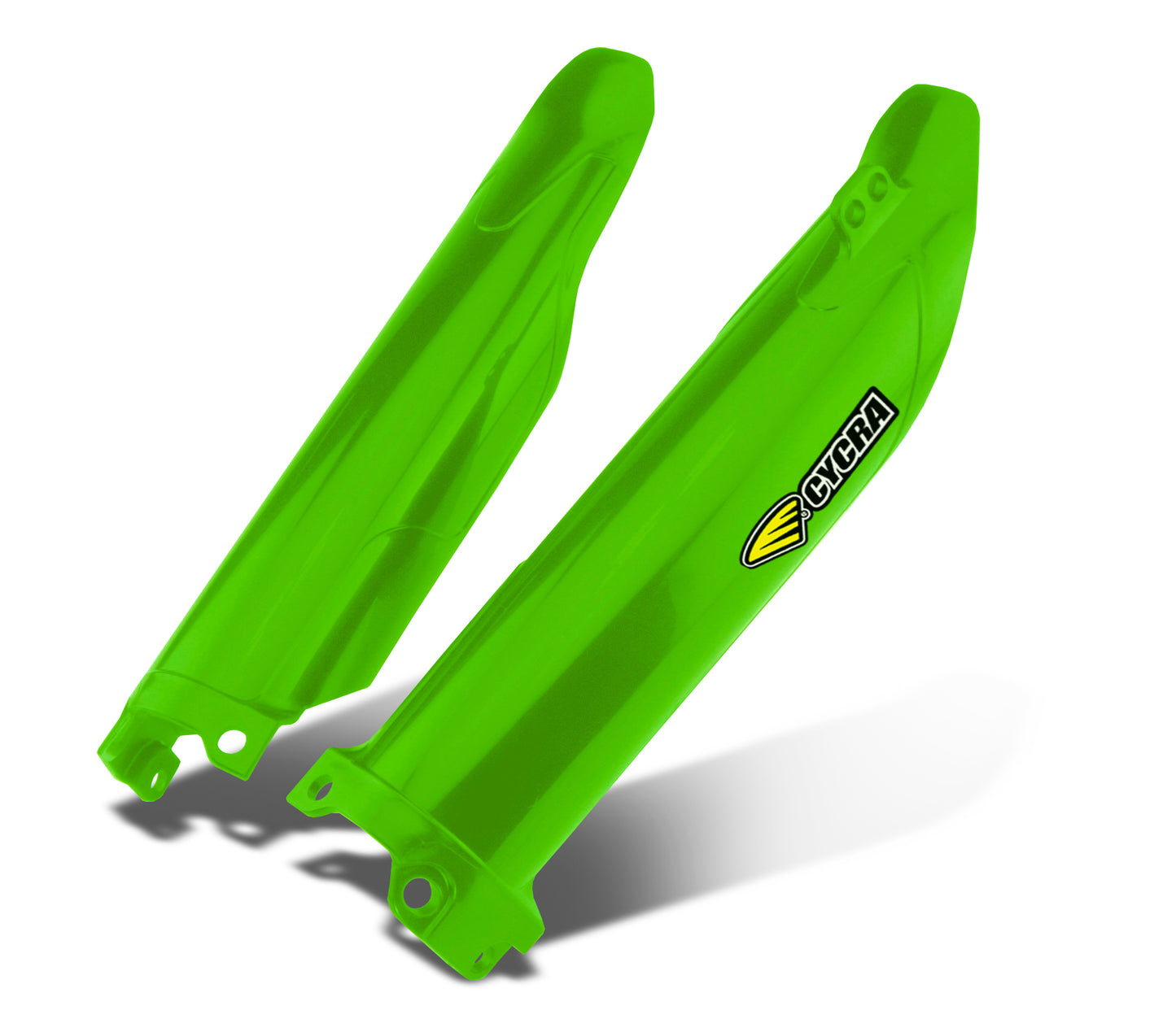 CYCRA Fork Guards Green - Offroad Replacement Body Part with Injection-Molded Plastic Fit