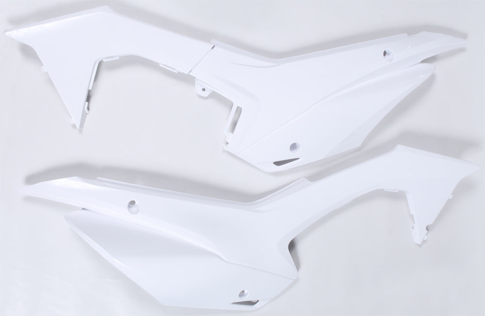 POLISPORT Side Panels for Honda CRF110F - Durable White Replacement Body Parts (Part #8606600002)