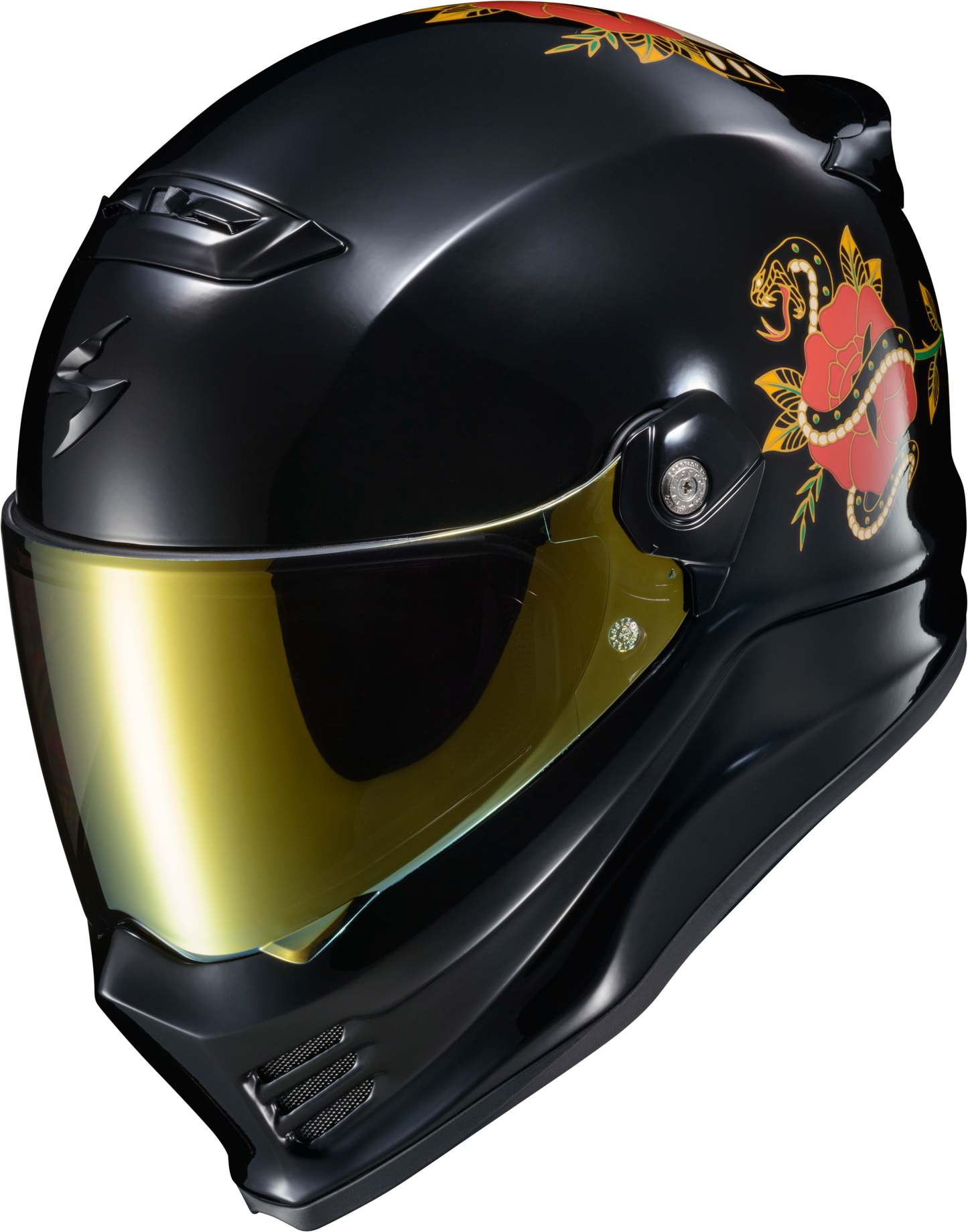 ScorpionEXO Covert FX Full Face Helmet Black 2X-Large - Street Motorcycle Helmet with Anti-Fog Shield and Bluetooth Compatibility