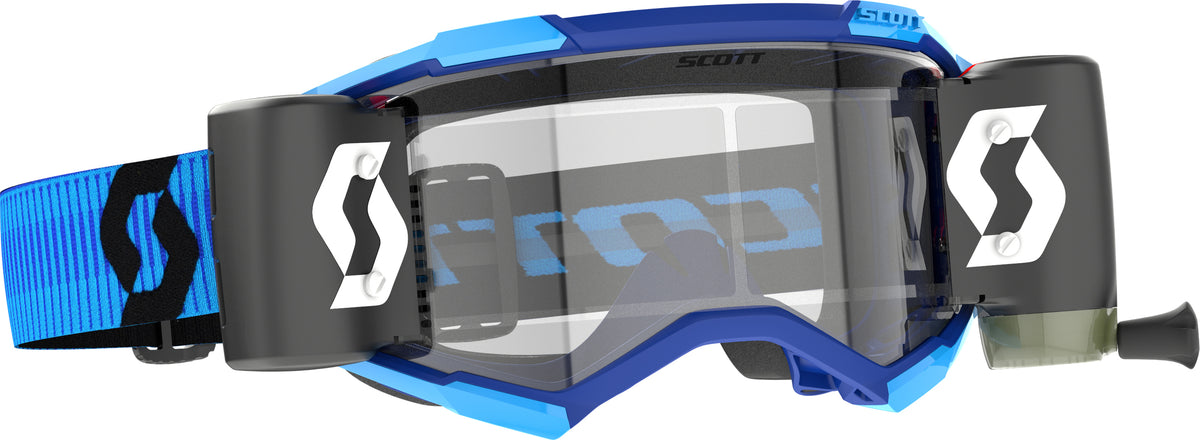 SCOTT Fury WFS Goggles Blue/Black Clear Lens for Offroad Riding