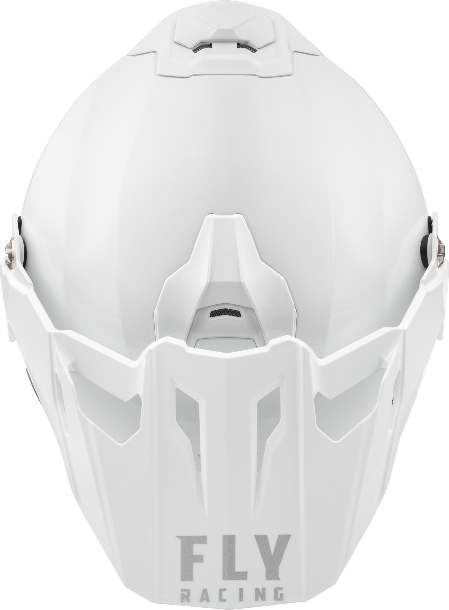 Fly Racing Trekker Solid Helmet White Large - Full-Face Street Motorcycle Helmet with Anti-Fog Shield and Ventilation System