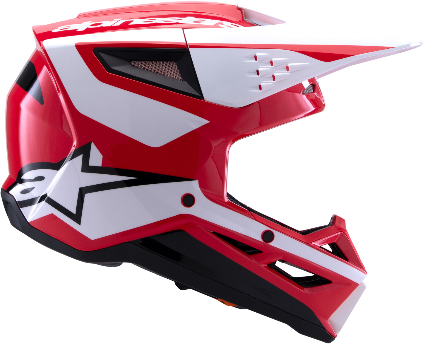 Alpinestars SM3 Heat Off-Road Helmet – Medium, Red/White/Black Glossy
