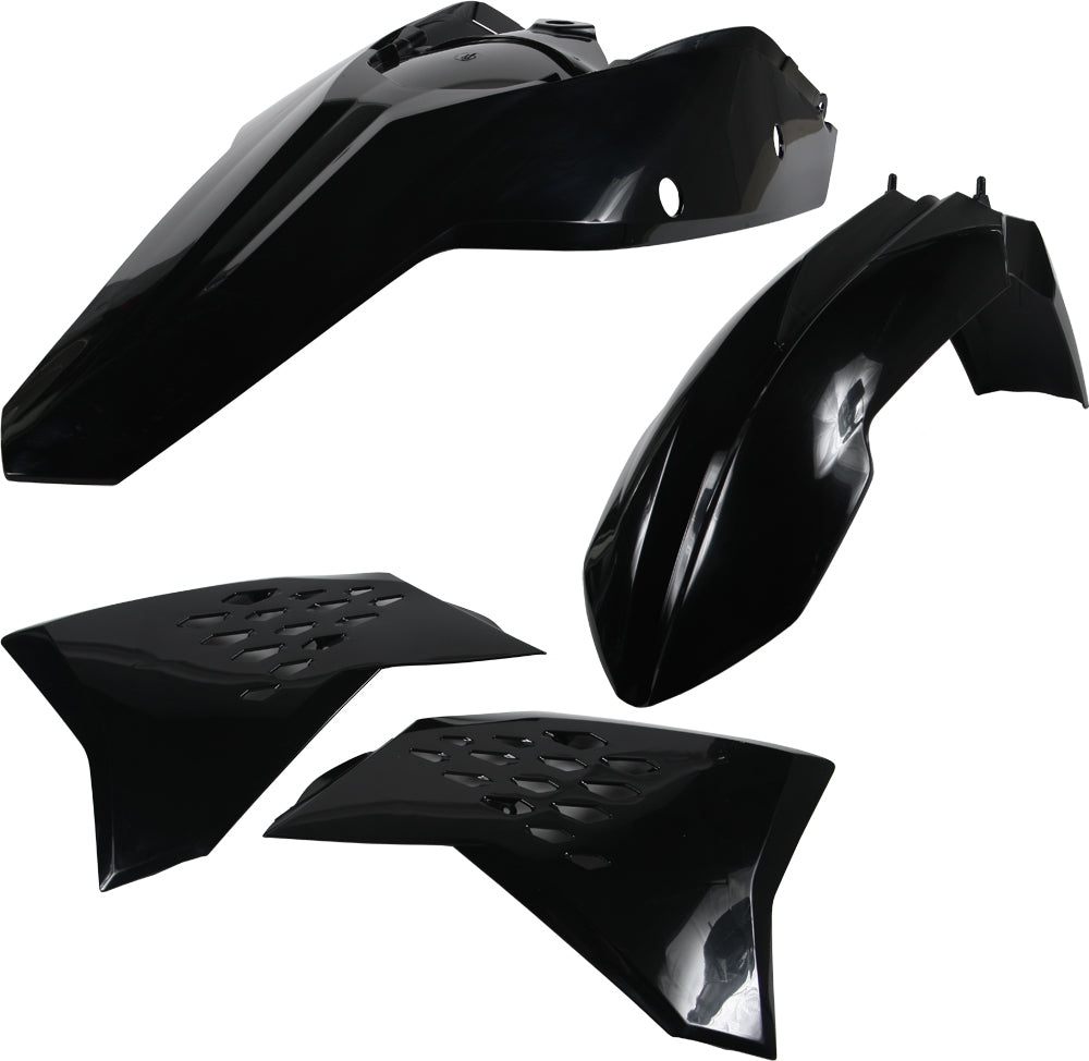 ACERBIS Plastic Kit Black for KTM 200-530 XC-W Offroad Models - Complete Body Replacement