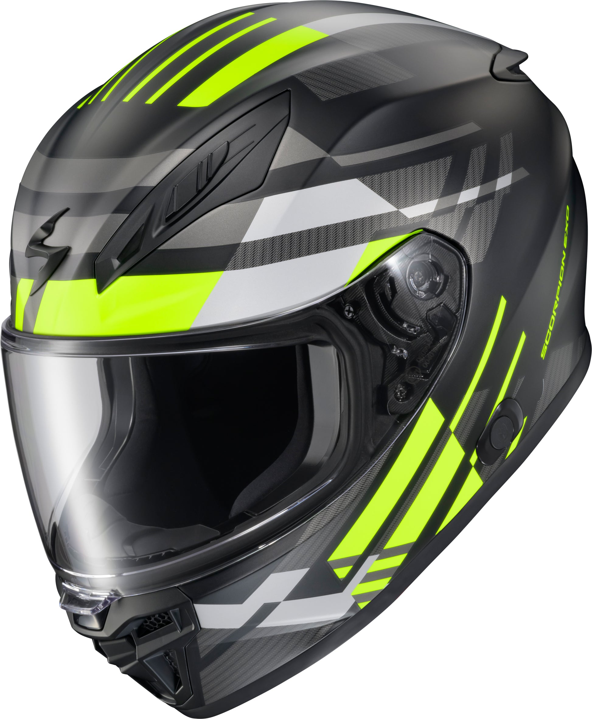 Scorpion EXO Exo R430 Full Face Helmet Paradox Hi-Vis Yellow 2X-Large