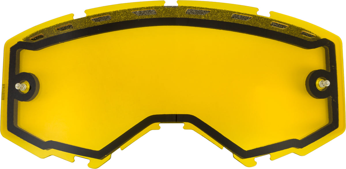Fly Racing FLB-029 Dual Lens with Vents and Post - Yellow for Focus, Zone, and Zone Pro Snow Goggles