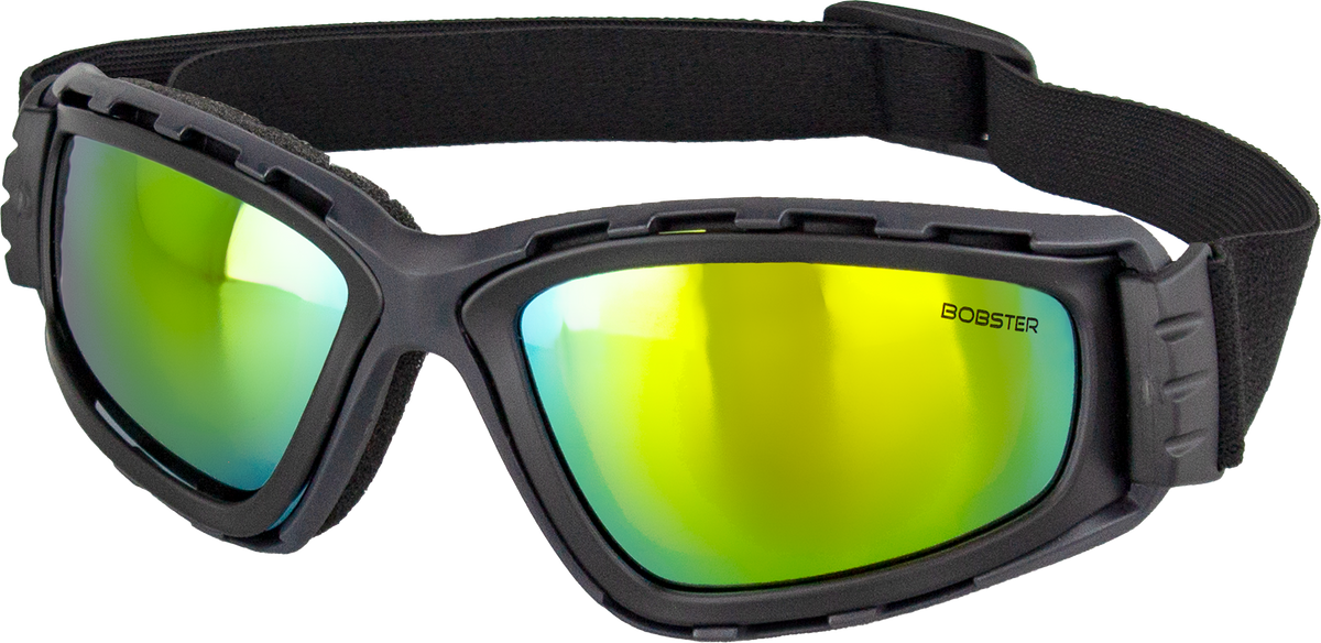 Bobster Freedive Goggles M Matte Black with Silver Reflective Lenses