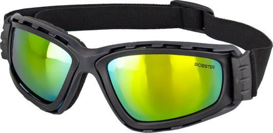 Bobster Freedive Goggles M Matte Black with Silver Reflective Lenses