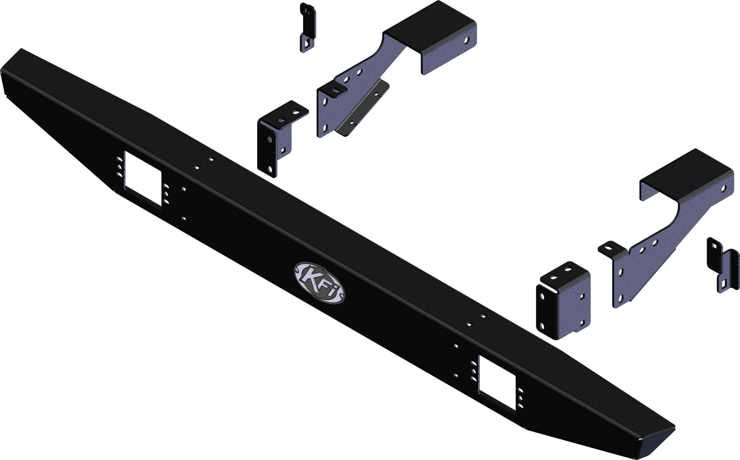 KFI Rear Bumper for Polaris Ranger Crew 800 & 900 Models – Durable Steel ATV/UTV Body Protection