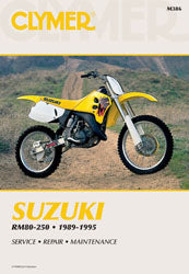 Clymer Suzuki RM250 and RM125 Repair Manual with Part Number CM386