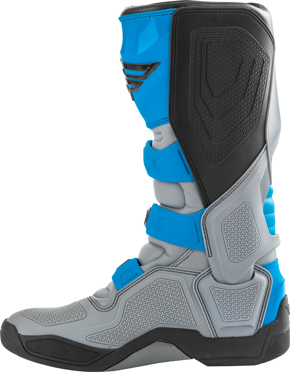 Fly Racing FR5 Offroad Boots Grey/Blue Size 8 – Durable and Impact-Resistant Offroad Footwear