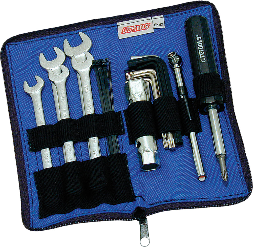 CRUZ TOOLS Econokit H2 Tool Kit with Wrenches, Screwdriver, and More