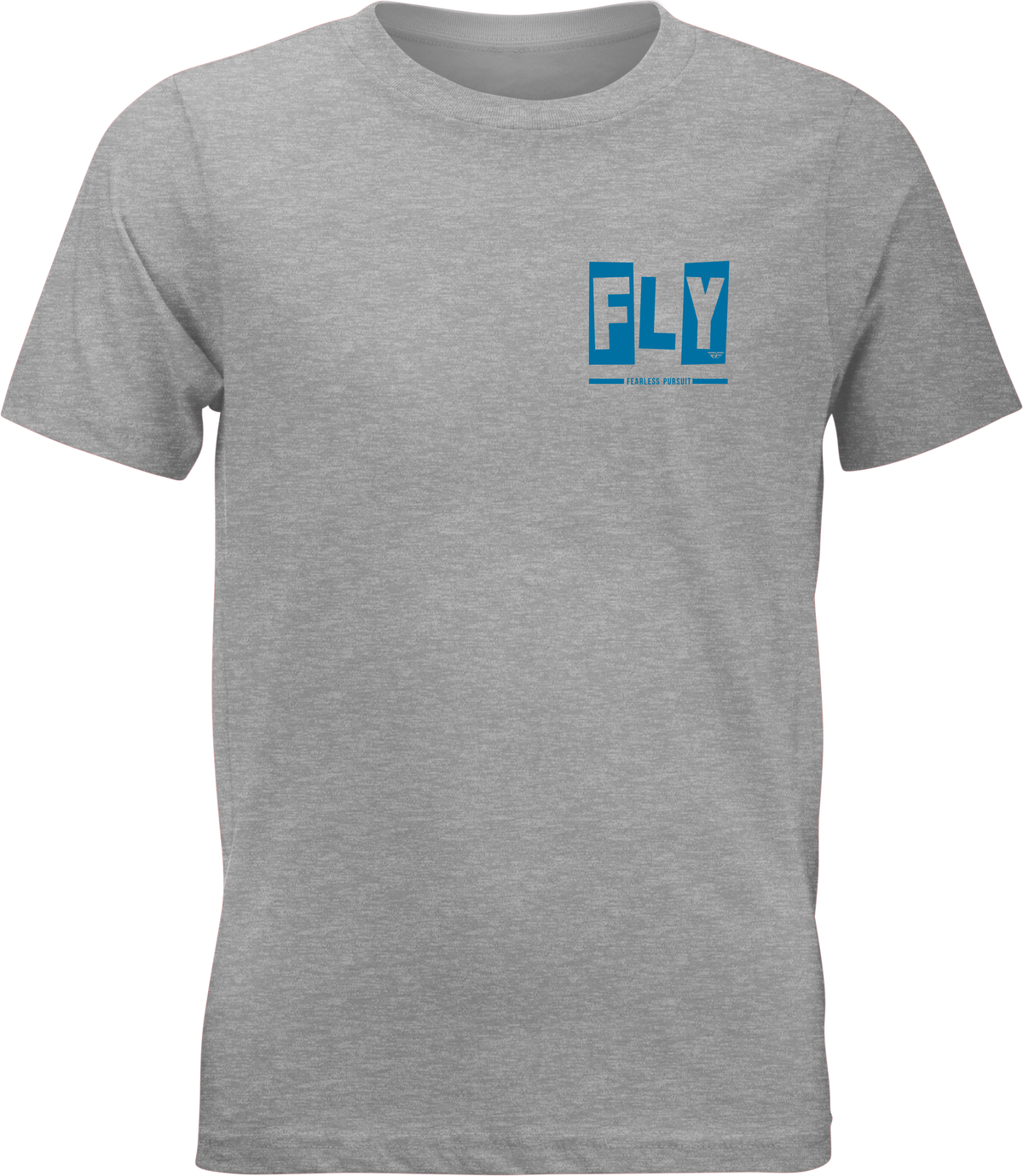 Fly Racing Youth Punk Tee in Grey, Small - Comfortable Short Sleeve Shirt for Young Riders