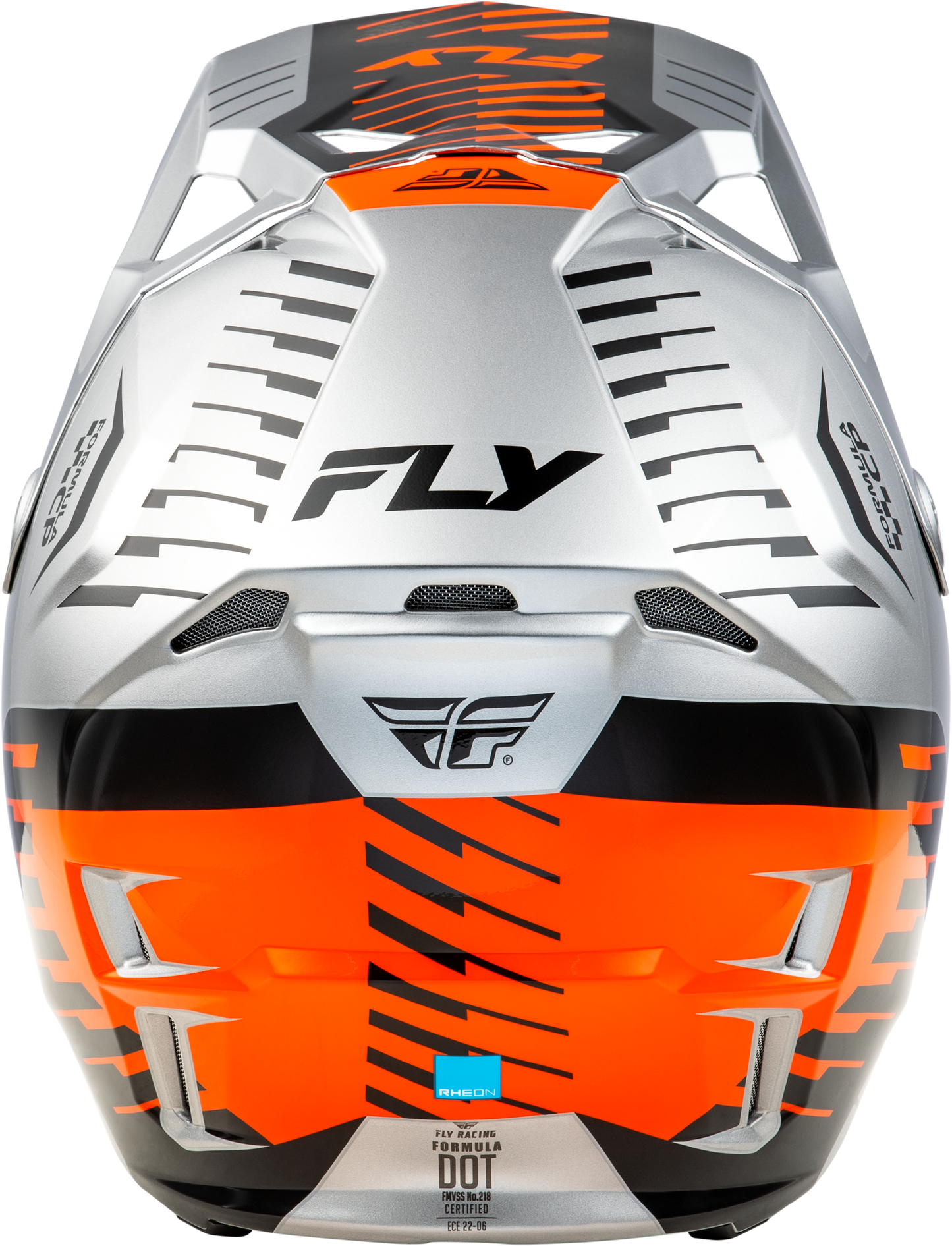 Fly Racing Formula CP Slice Helmet X-Large Grey/Orange/Black – Offroad Full-Face Helmet with Impact Protection