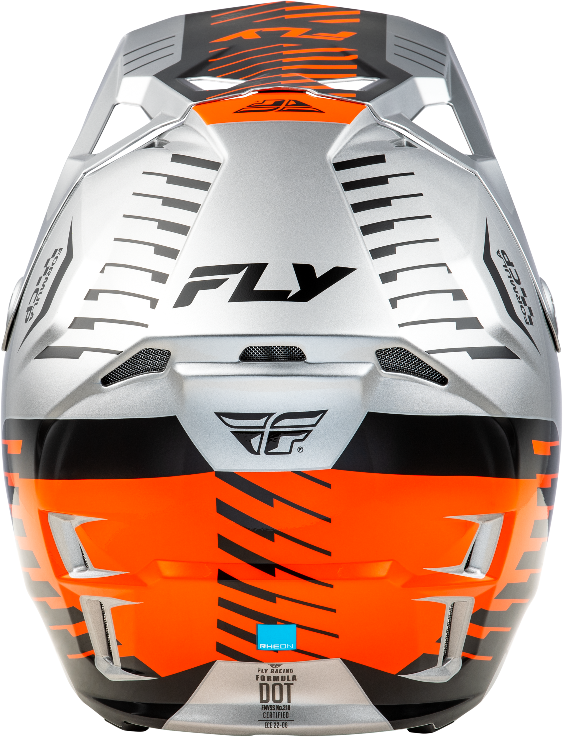 Fly Racing Formula CP Slice Helmet Small in Grey/Orange/Black – Offroad Full-Face Protection