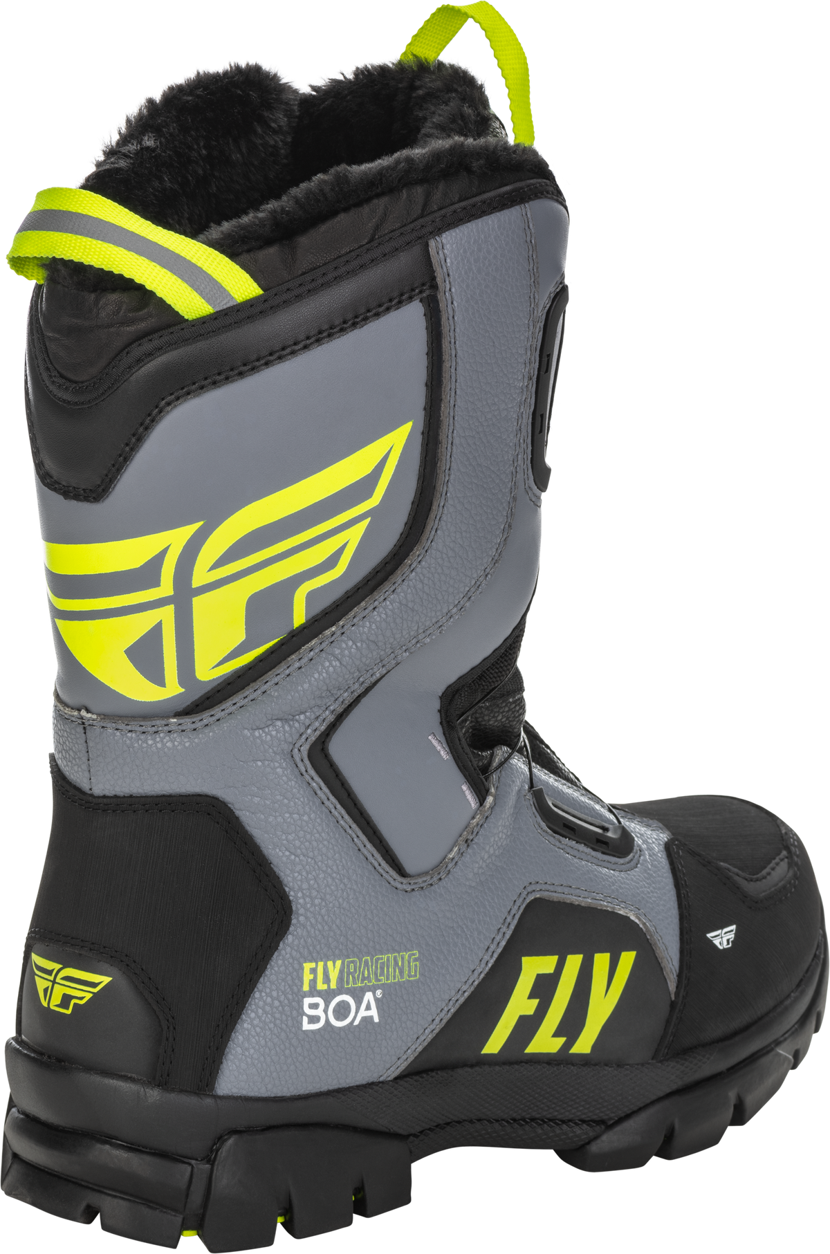 Fly Racing Marker Boa Boot Black/Grey/Hi-Vis Yellow US 15 – Snow Motorcycle & Off-Road Boots