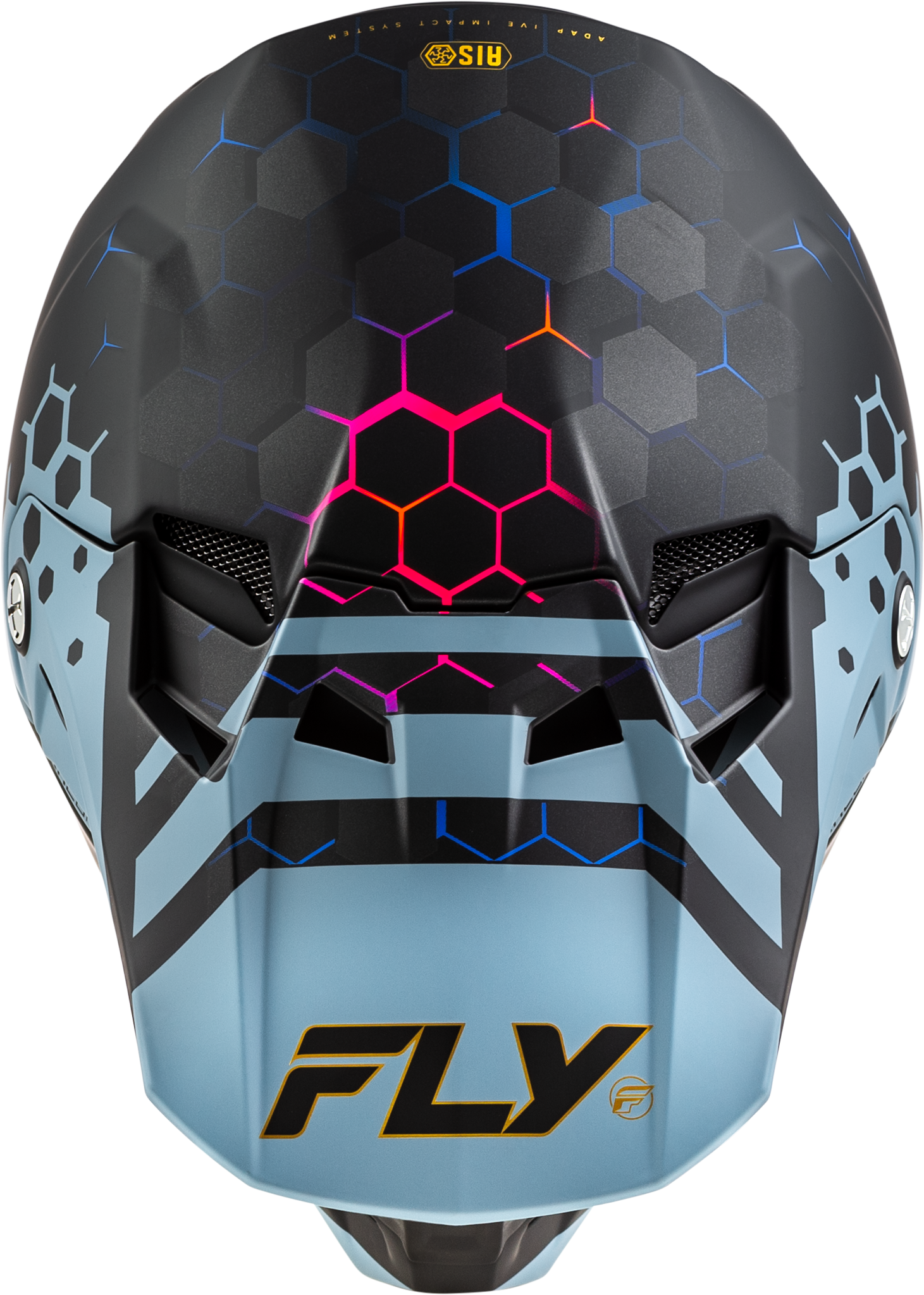 Fly Racing Formula CC Tektonic Offroad Full-Face Helmet Matte Black/Slate/Blue X-Large