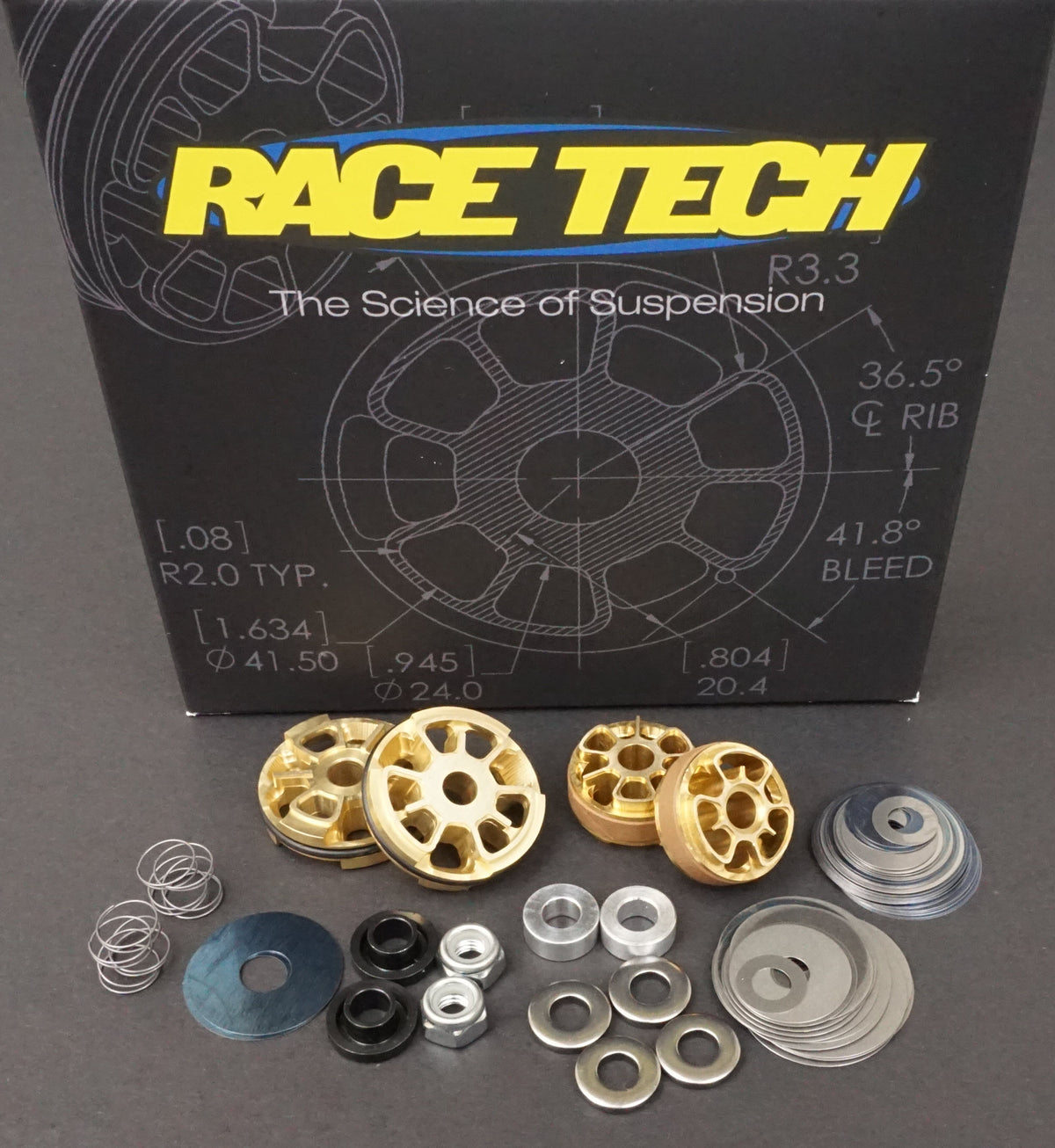 Race Tech FMGV 3922502C Gold Valve Fork Kit for Enhanced Suspension Performance