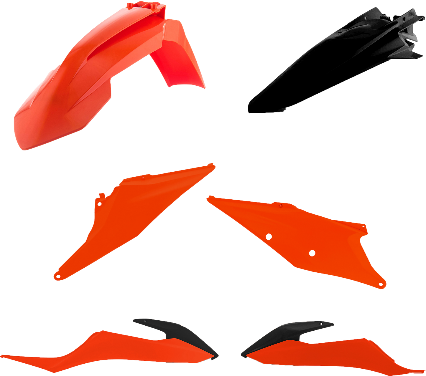ACERBIS Plastic Kit for KTM Offroad Models 2019-2020 – Front & Rear Fenders, Side Panels, Radiator Scoops