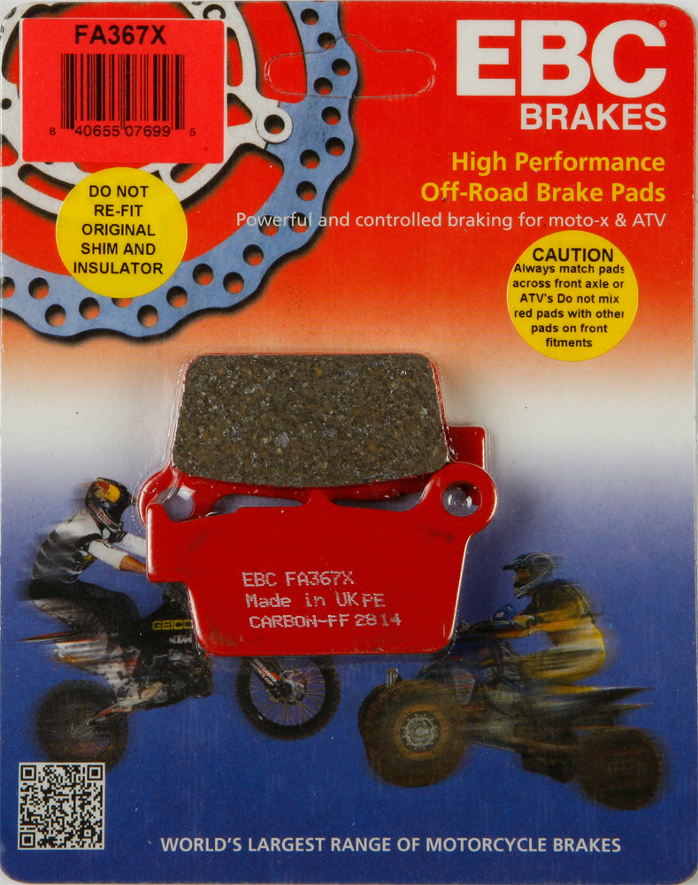 EBC FA367X Brake Pads for Yamaha YZ and Zero Models – Street Performance